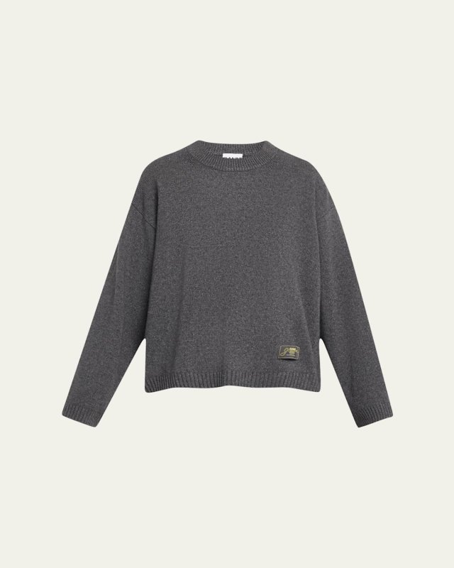 Oversized Future Wool Crewneck Sweater